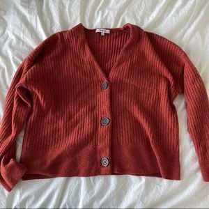 Cameron Ribbed Cardigan Sweater in Coziest Yarn